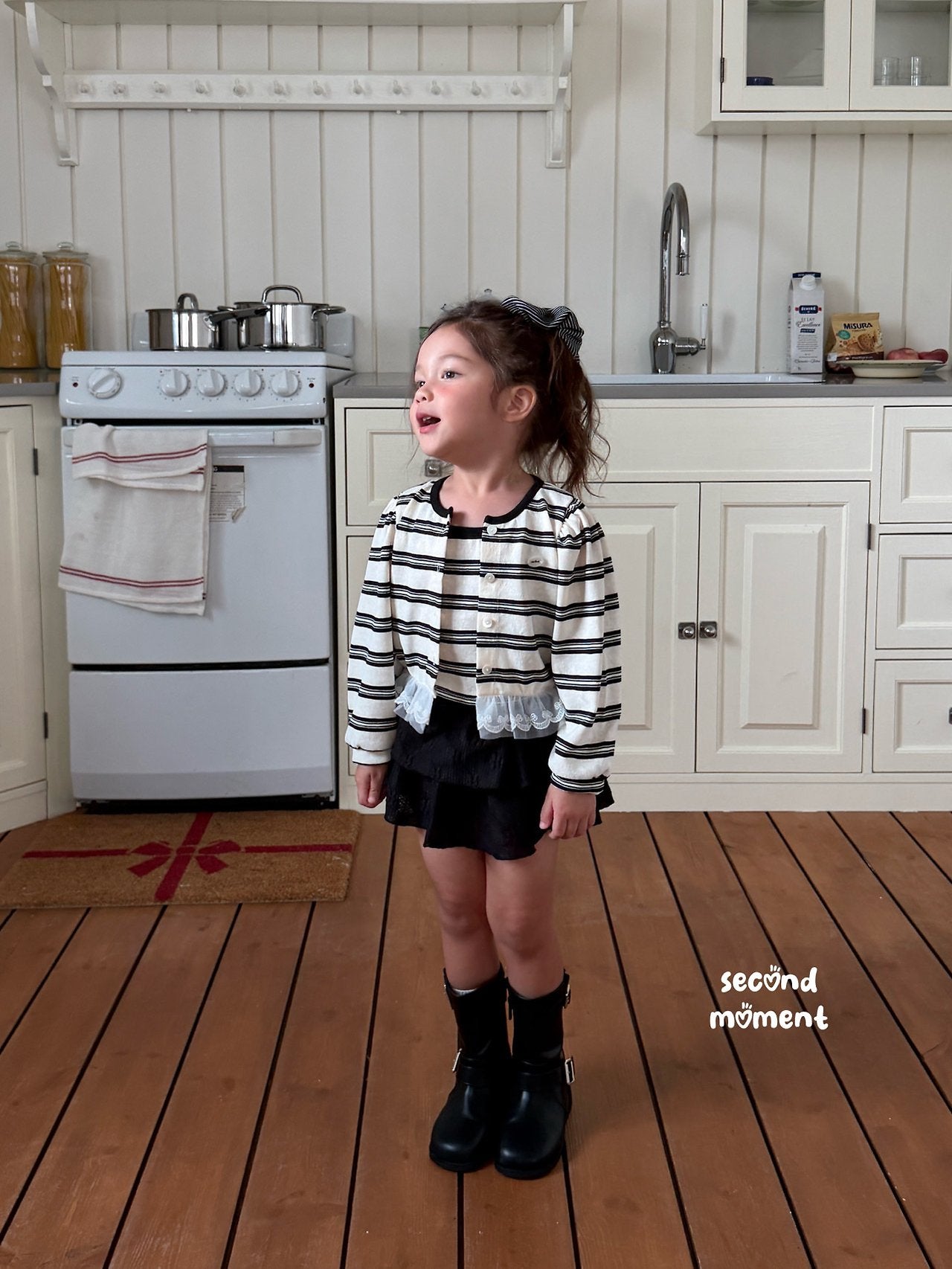 ［second moment］Blooming cardigan set