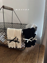 ［marron］Ribbon rib socks