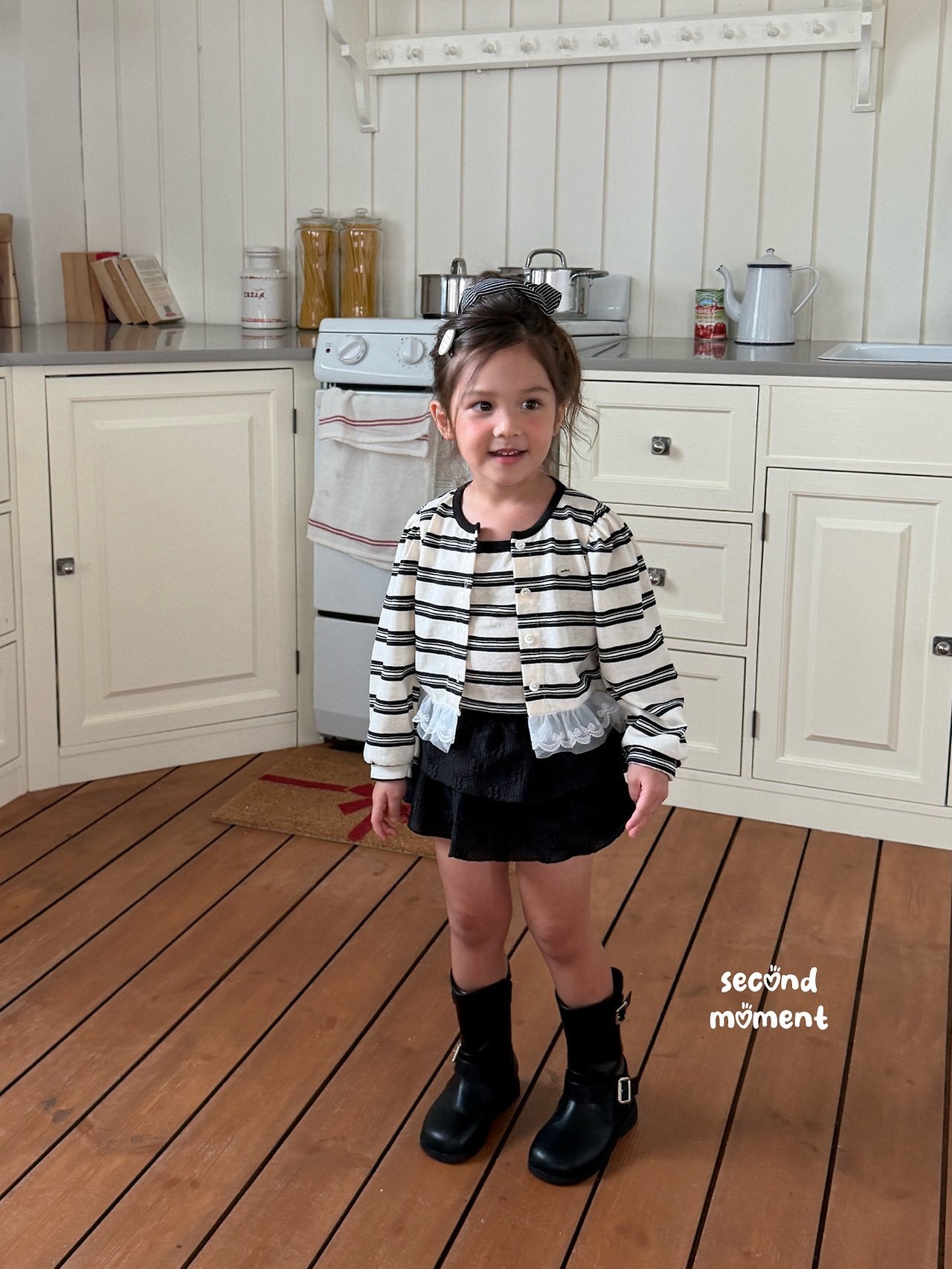 ［second moment］Blooming cardigan set