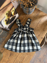 ［marron］Check shirring one-piece