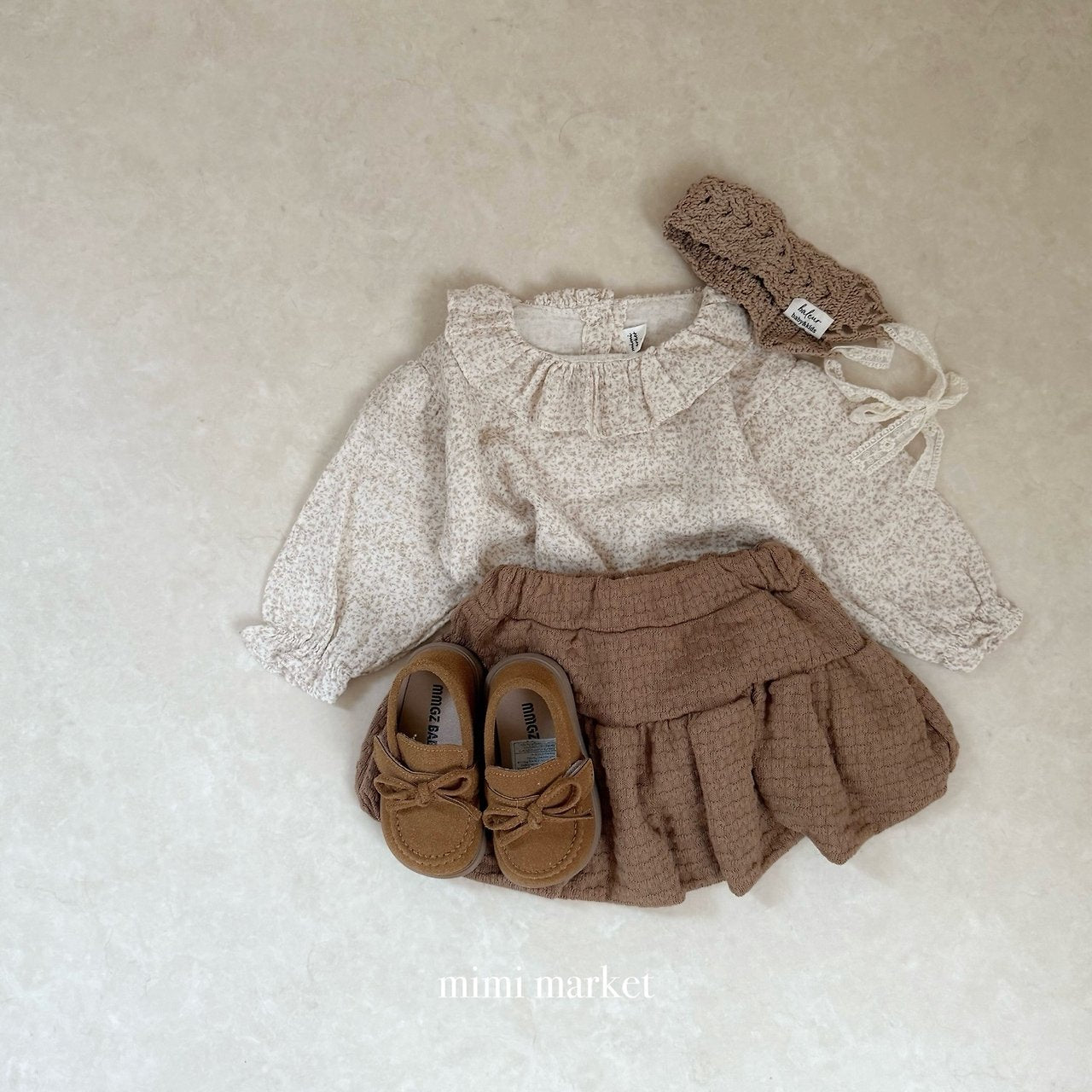 ［mimi market］Knit balloon skirt