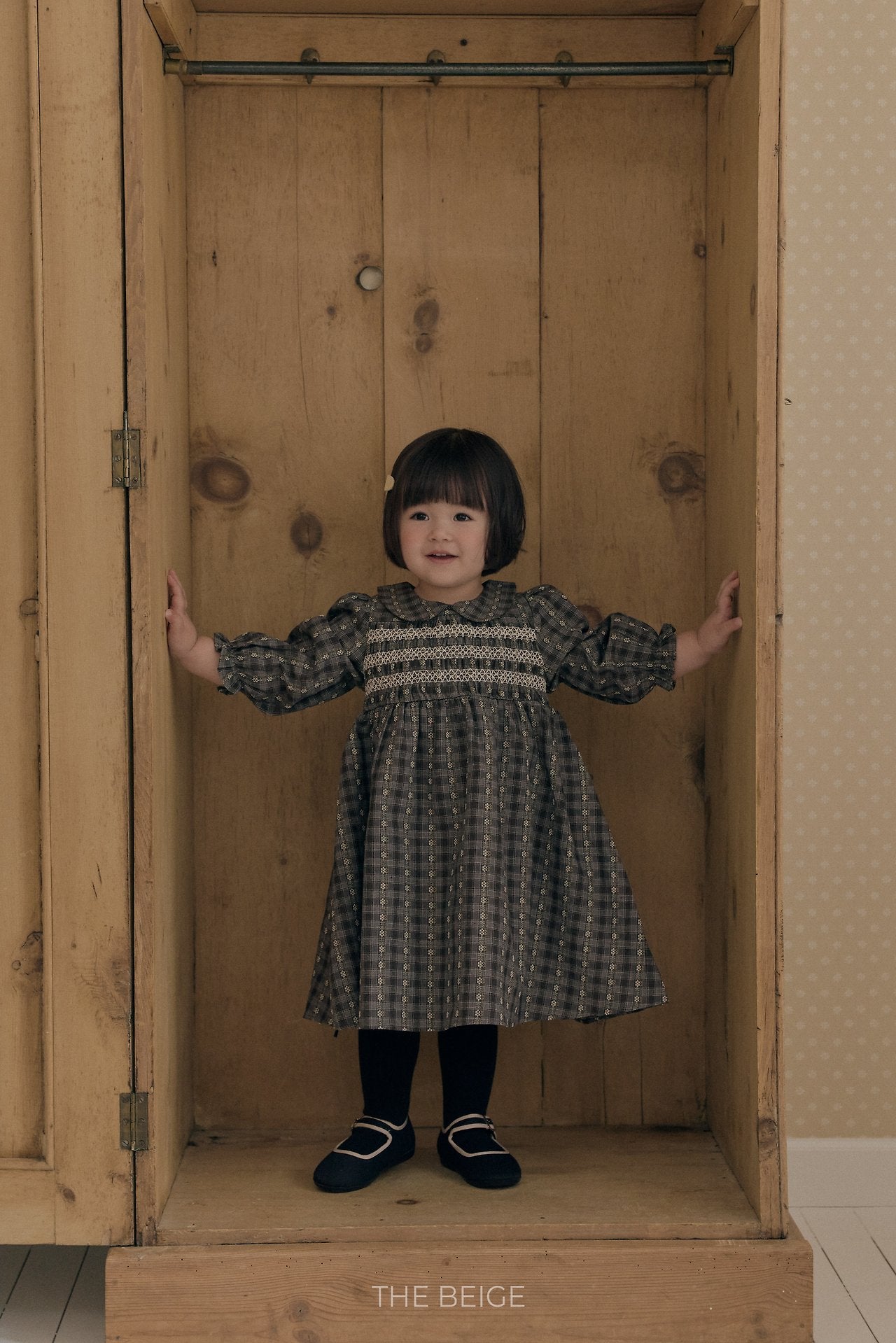 ［The beige］Smock Dress