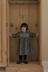 ［The beige］Smock Dress