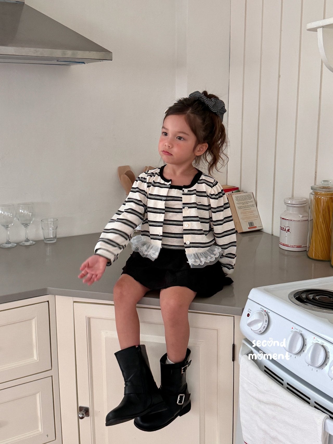 ［second moment］Blooming cardigan set