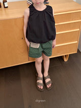 ［digreen］Mary shirring sleeveless blouse