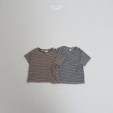 ［LINDO］Eyelet stripe tee