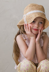 ［FLO］Aris lace straw hat