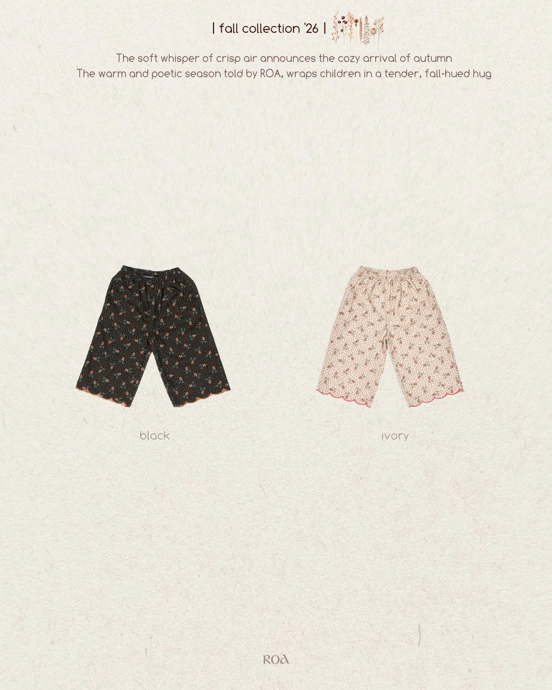 ［ROA］Scallop Pants