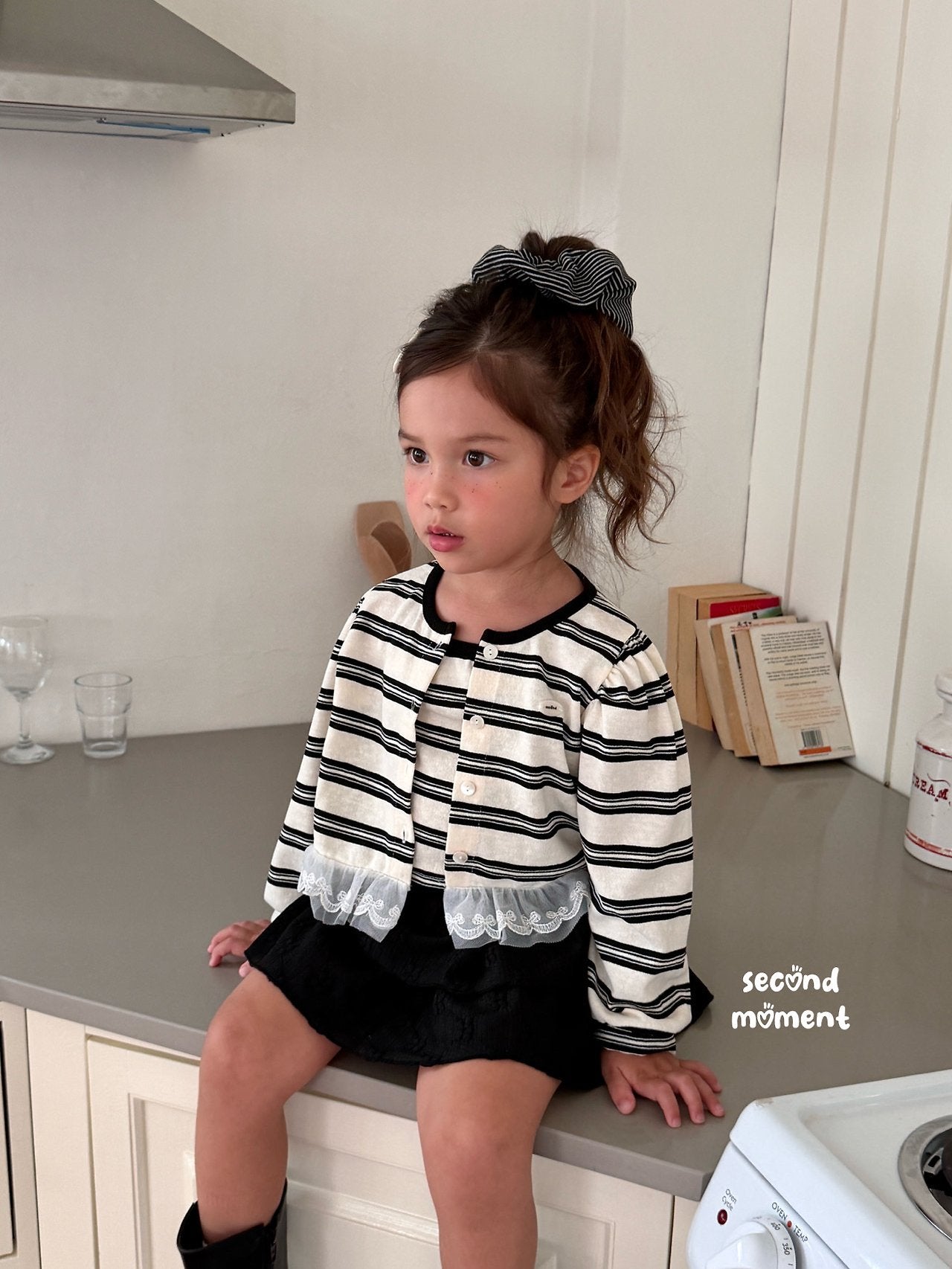 ［second moment］Blooming cardigan set