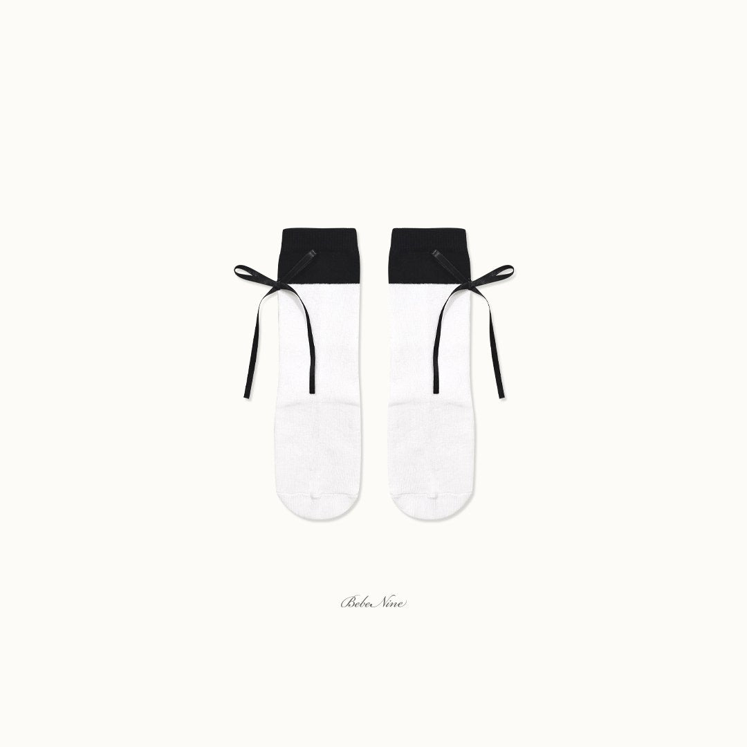 ［bebenine］Nine Ribbon Knee Socks Set
