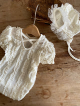 ［Anne shirley］Claudine rompers (bonnet set)