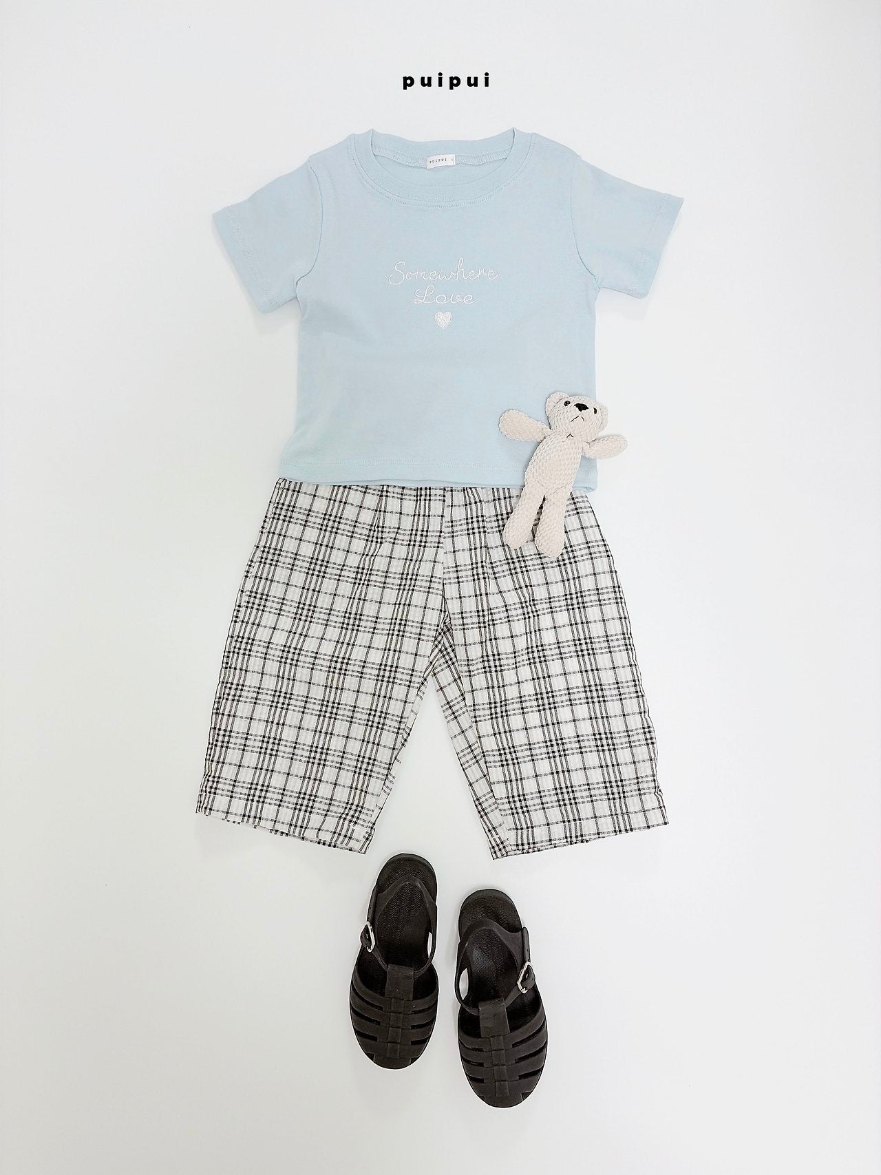 ［puipui］Brody check pants