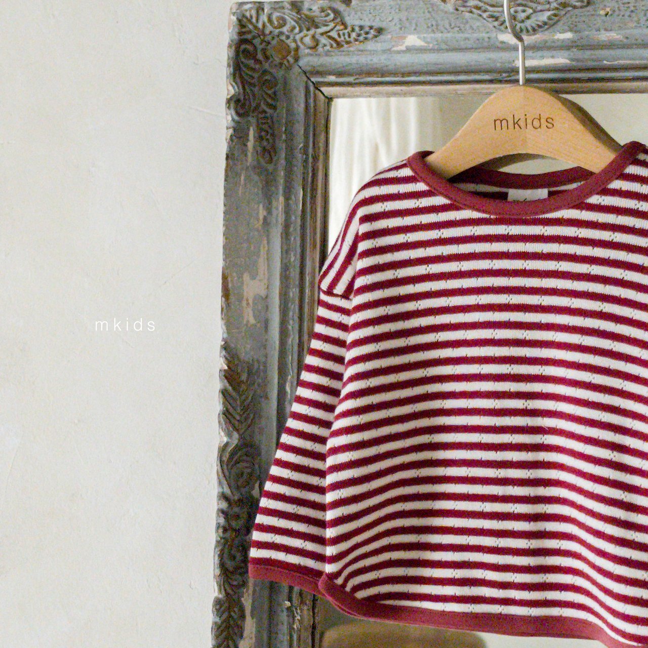 ［mkids］Bonbon stripe tops