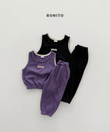 ［Bonito］Mini waffle vest set