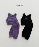 ［Bonito］Mini waffle vest set