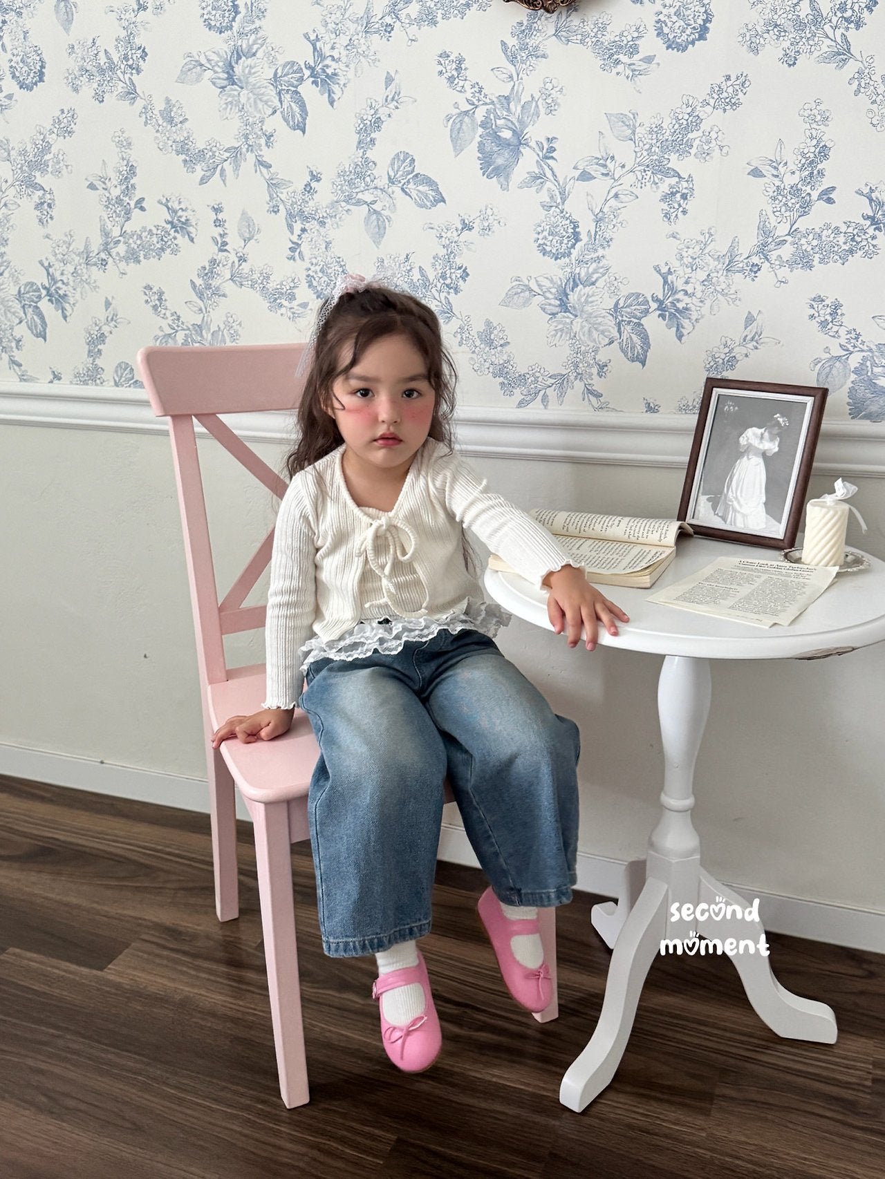 ［second moment］Soft cardigan & camisole set