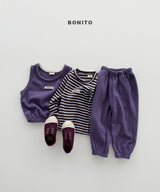 ［Bonito］Sugar stripe rib tee