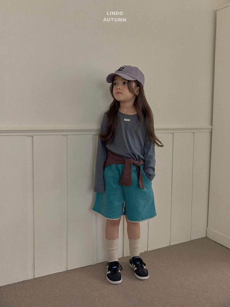 ［LINDO］Corduroy mellow short pants