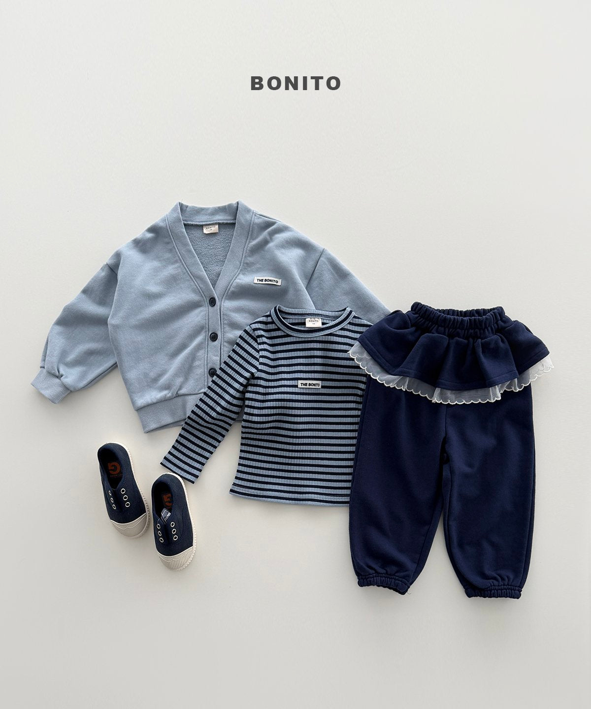 ［Bonito］Sugar stripe rib tee