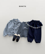 ［Bonito］Sugar stripe rib tee