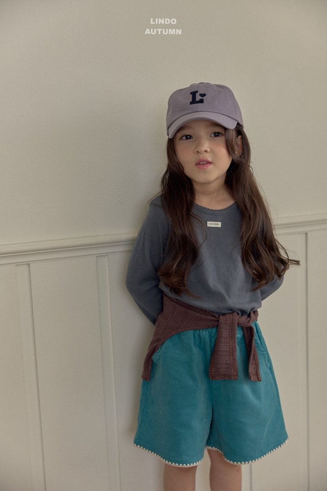 ［LINDO］Corduroy mellow short pants