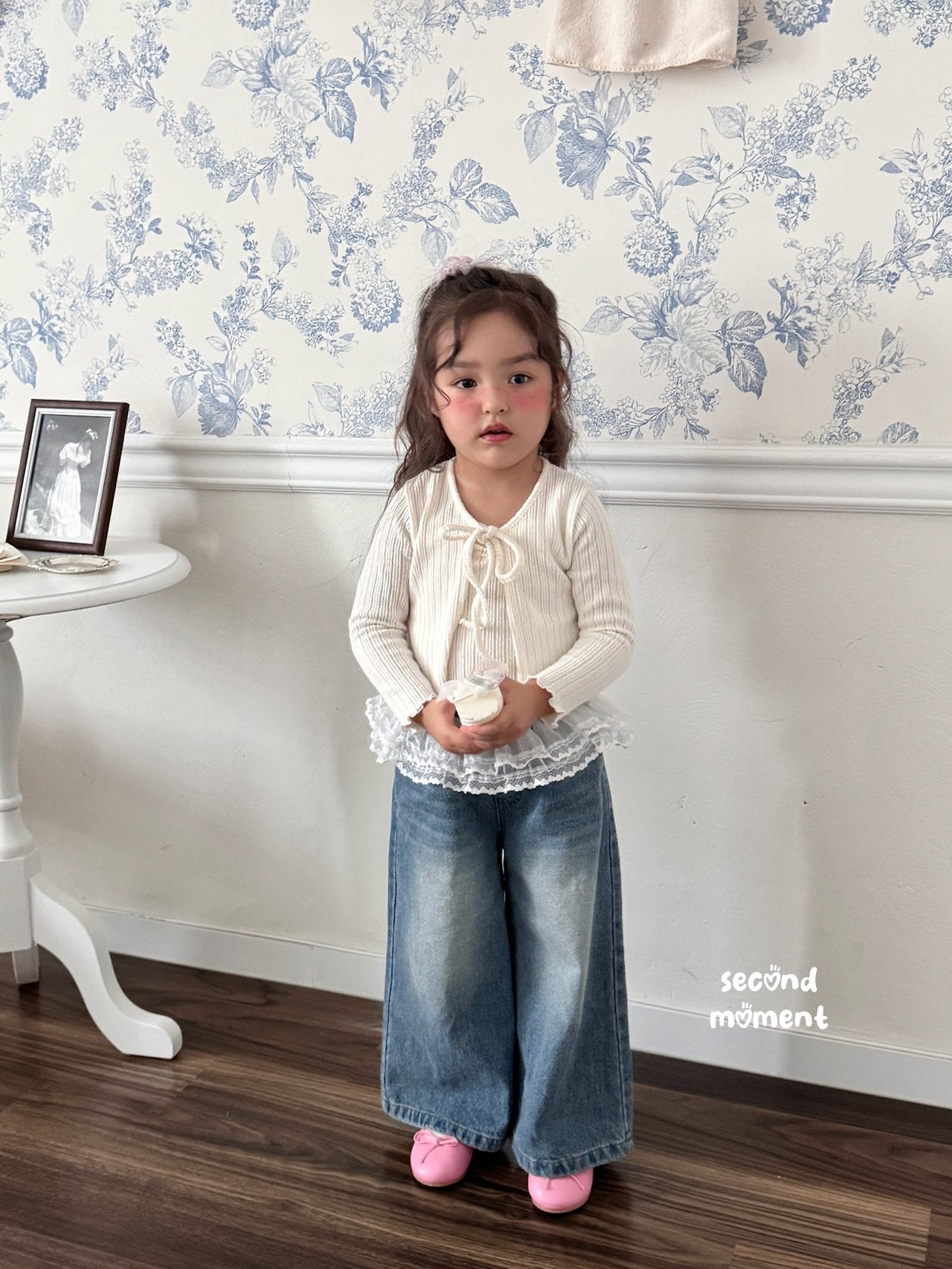 ［second moment］Soft cardigan & camisole set