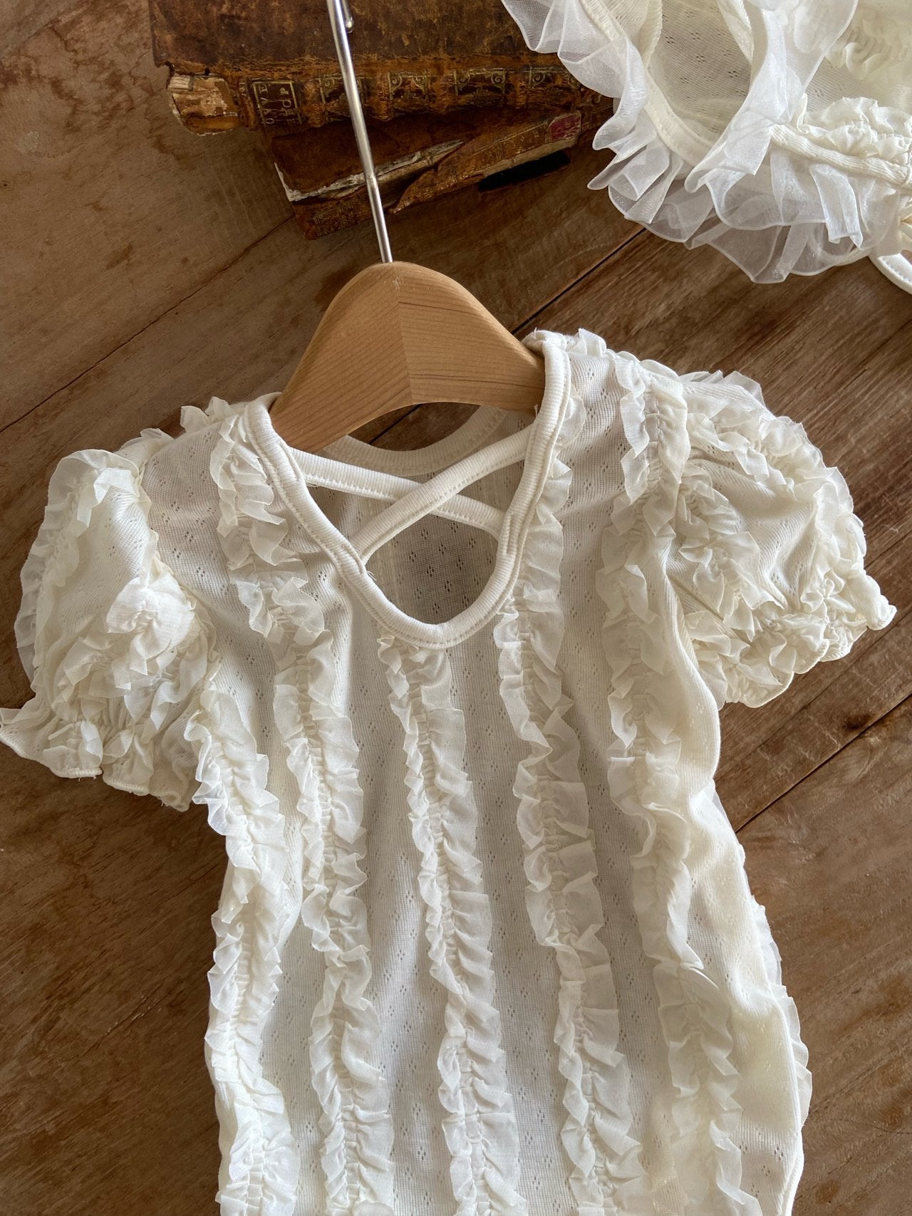 ［Anne shirley］Claudine rompers (bonnet set)