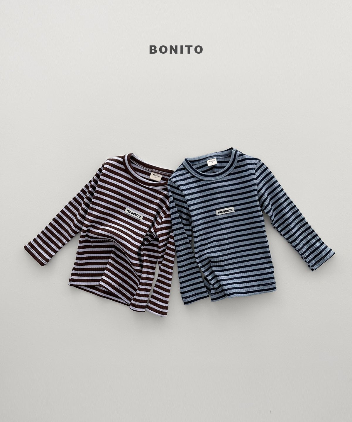 ［Bonito］Sugar stripe rib tee