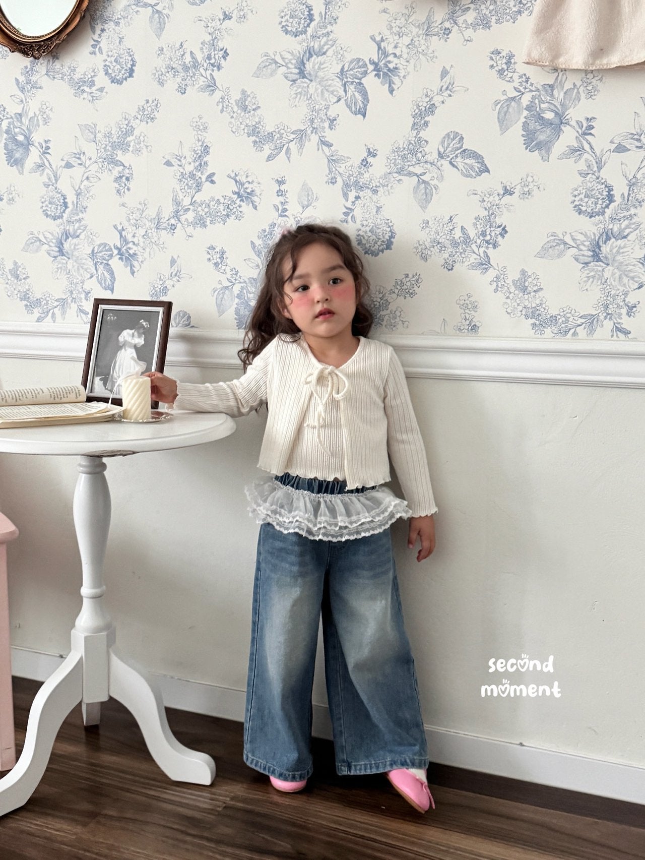 ［second moment］Soft cardigan & camisole set