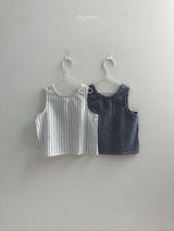 ［digreen］Classic stripe sleeveless tops