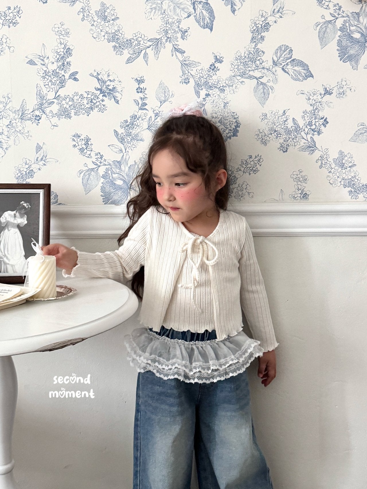 ［second moment］Soft cardigan & camisole set