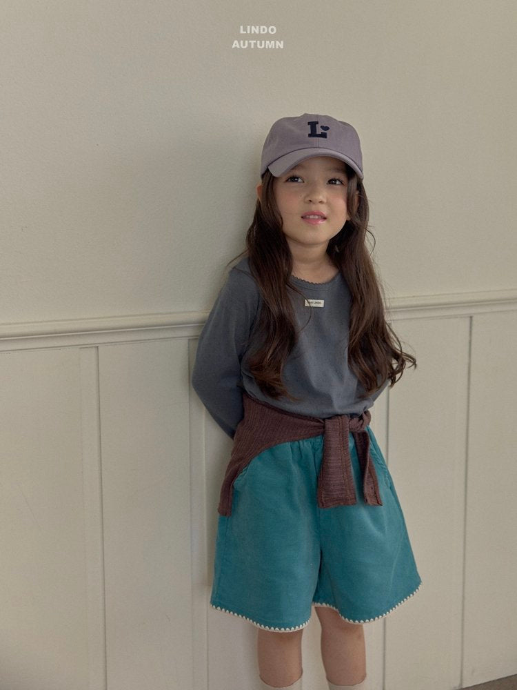 ［LINDO］Corduroy mellow short pants