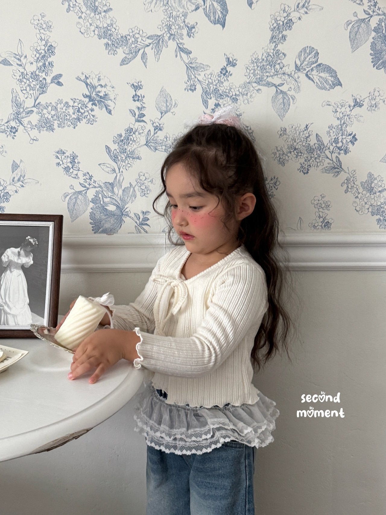 ［second moment］Soft cardigan & camisole set