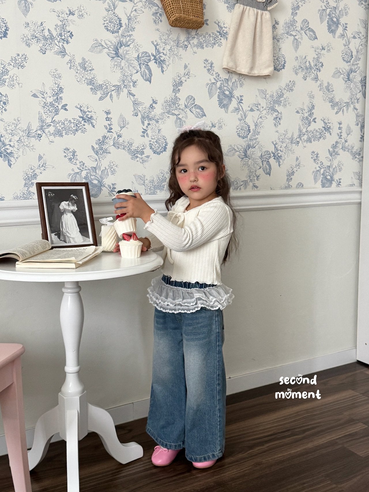 ［second moment］Soft cardigan & camisole set