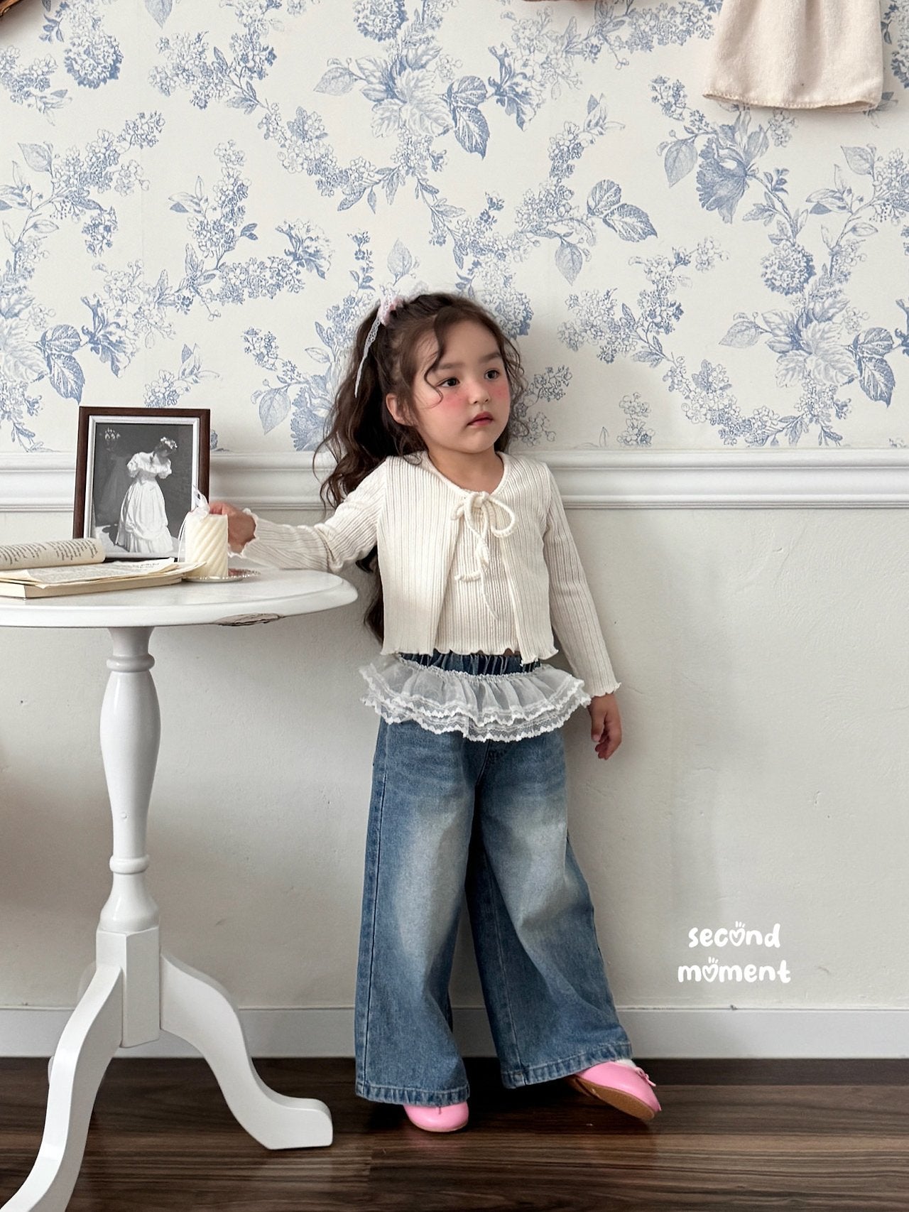 ［second moment］Soft cardigan & camisole set