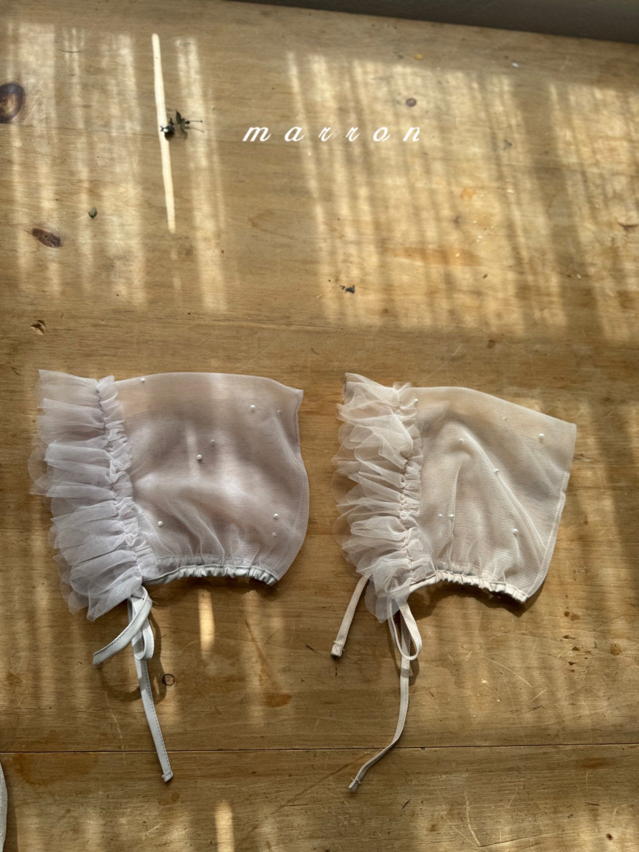 ［marron］Pearl bonnet
