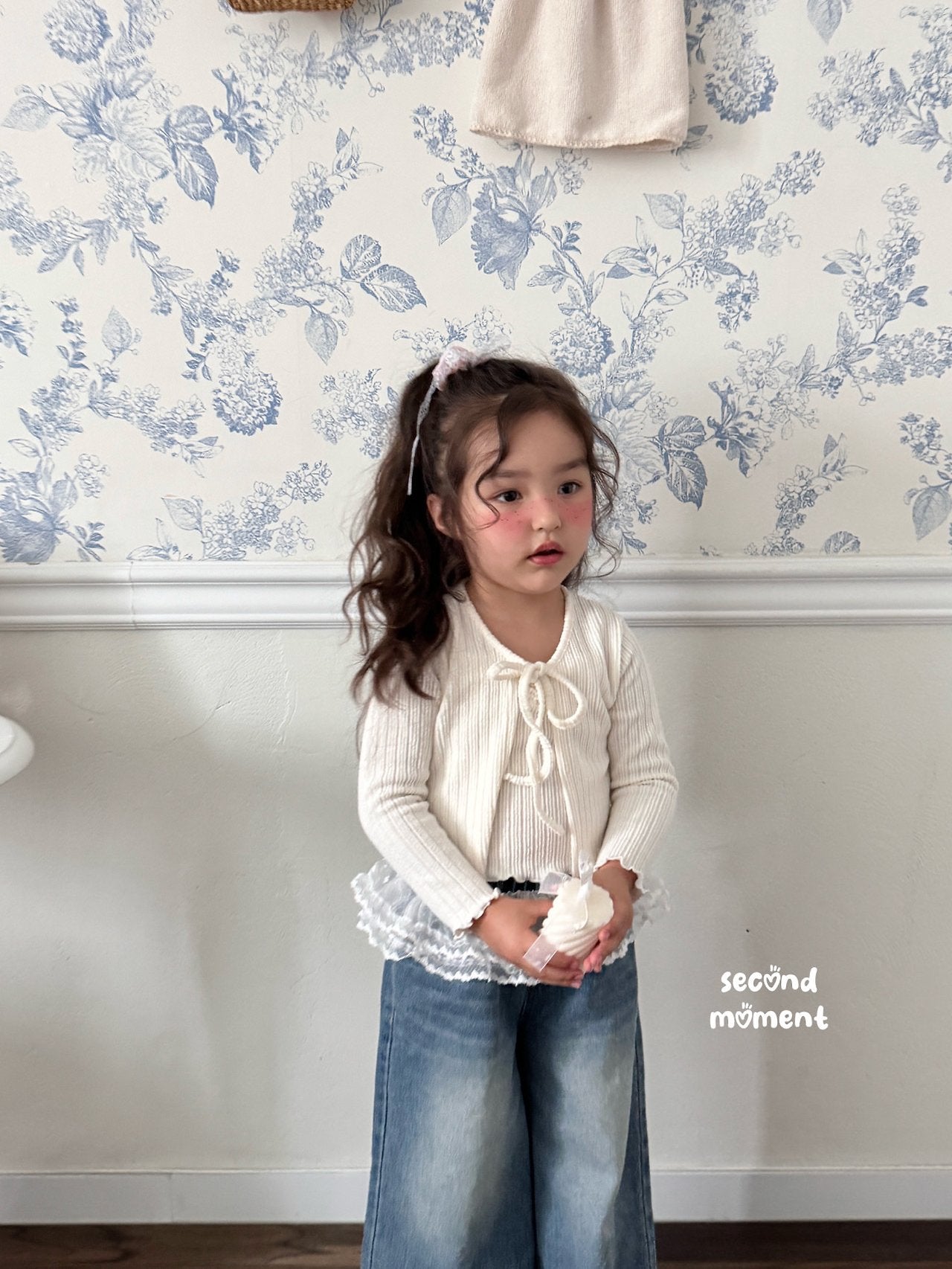 ［second moment］Soft cardigan & camisole set