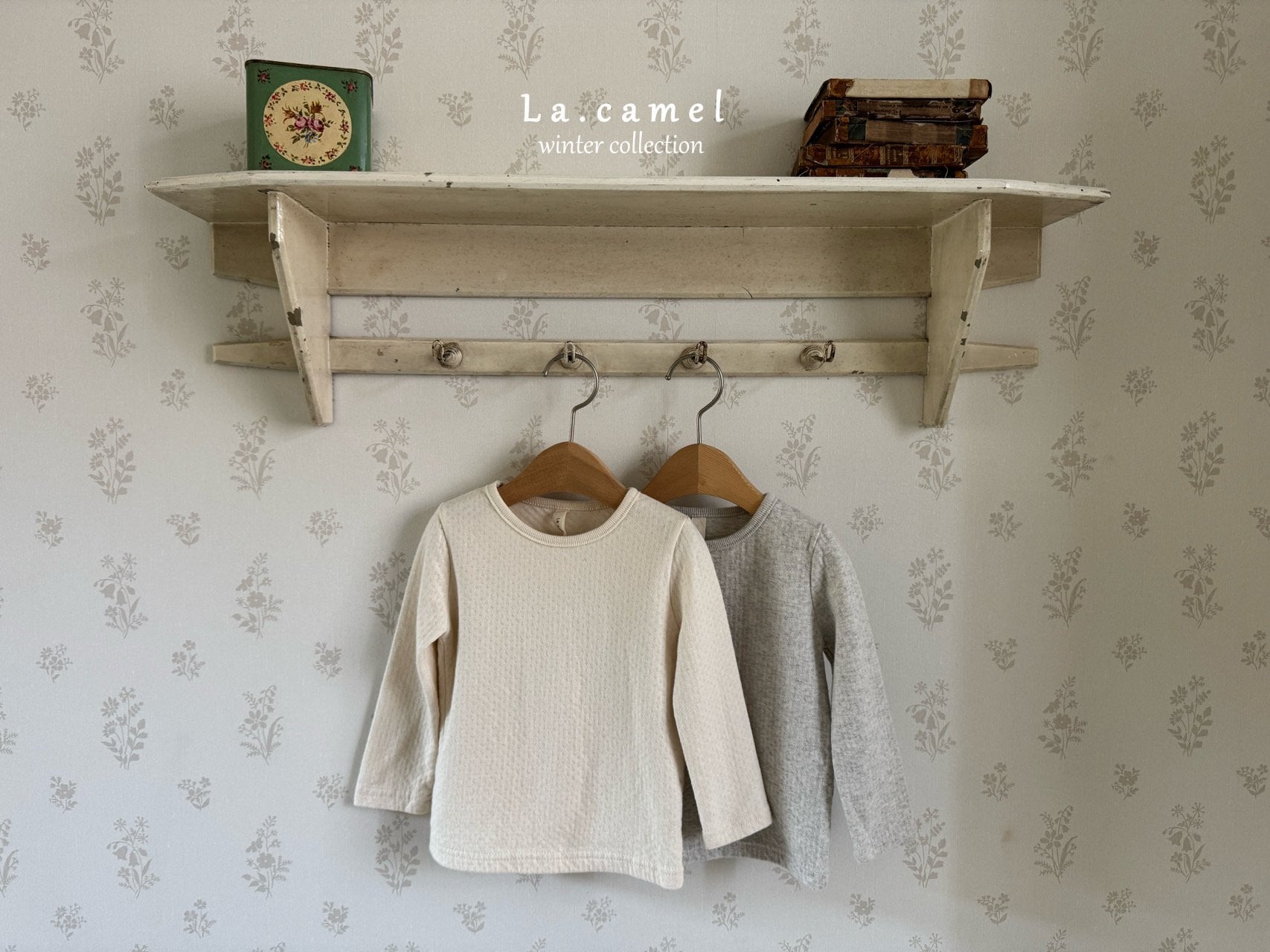 ［La.camel］Cottage eyelet tee