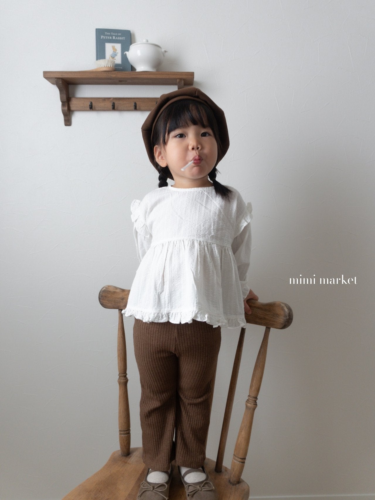 ［mimi market］Clay rib leggings