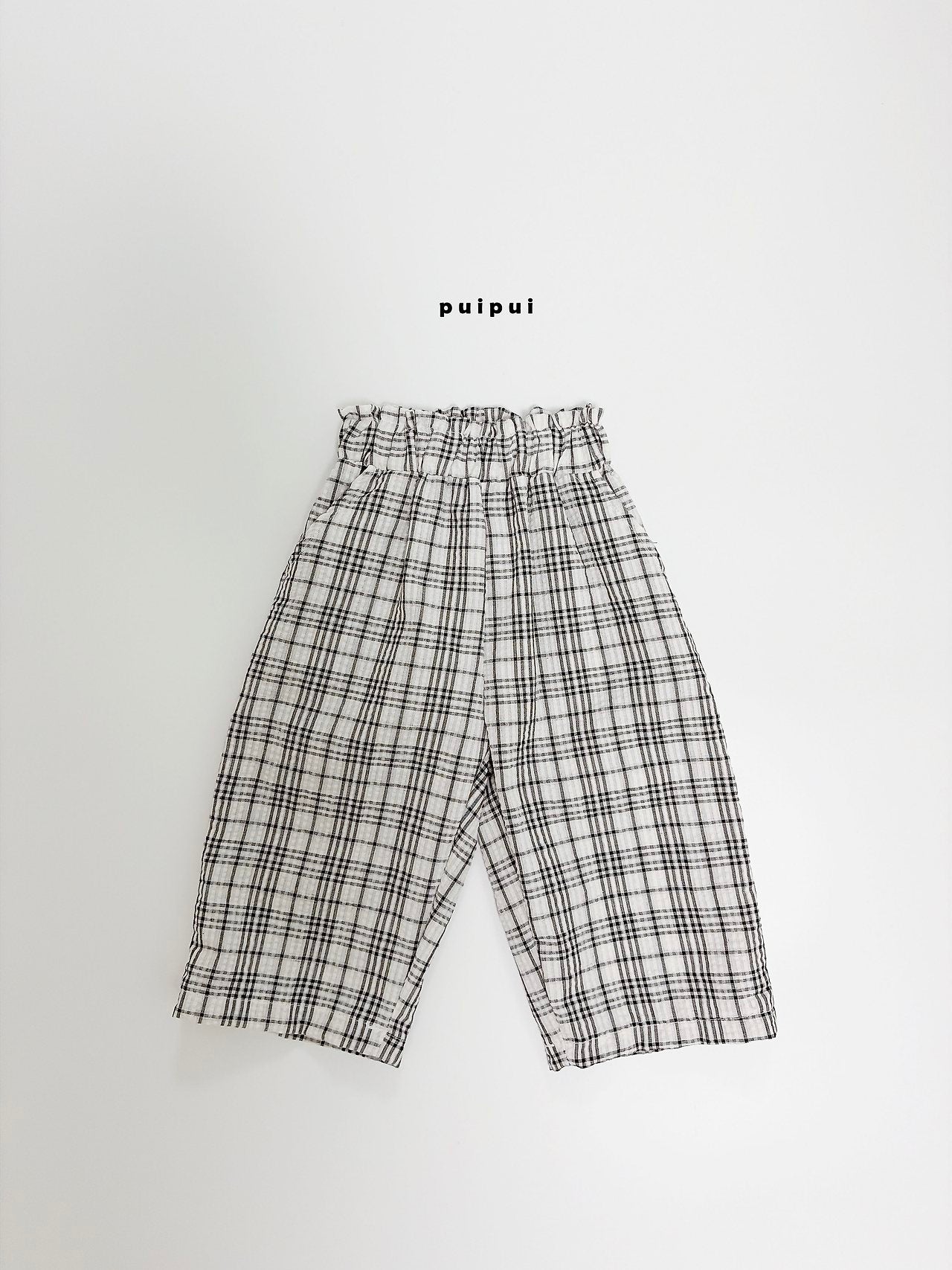 ［puipui］Brody check pants