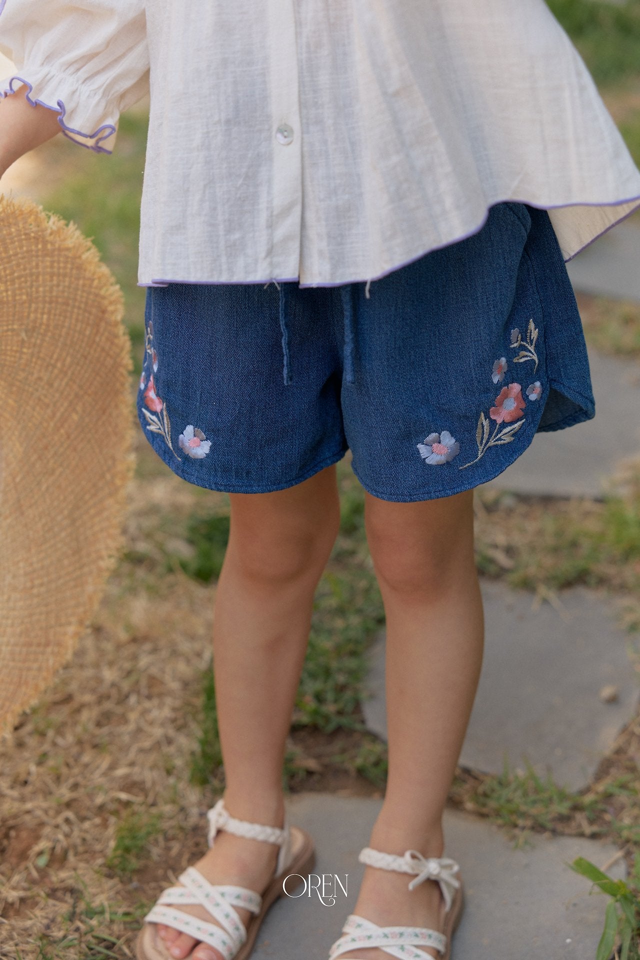 ［OREN］Rosse denim short pants