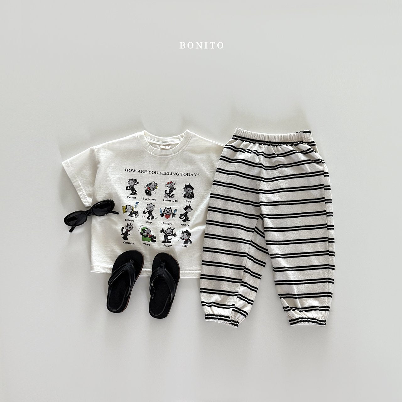 ［Bonito］Stripe jogger pants