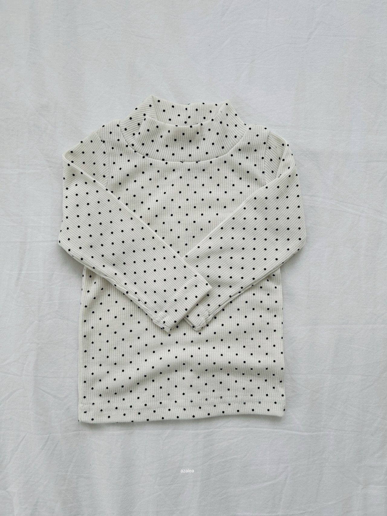 ［azalea］Ghana dot halfneck tops (baby)