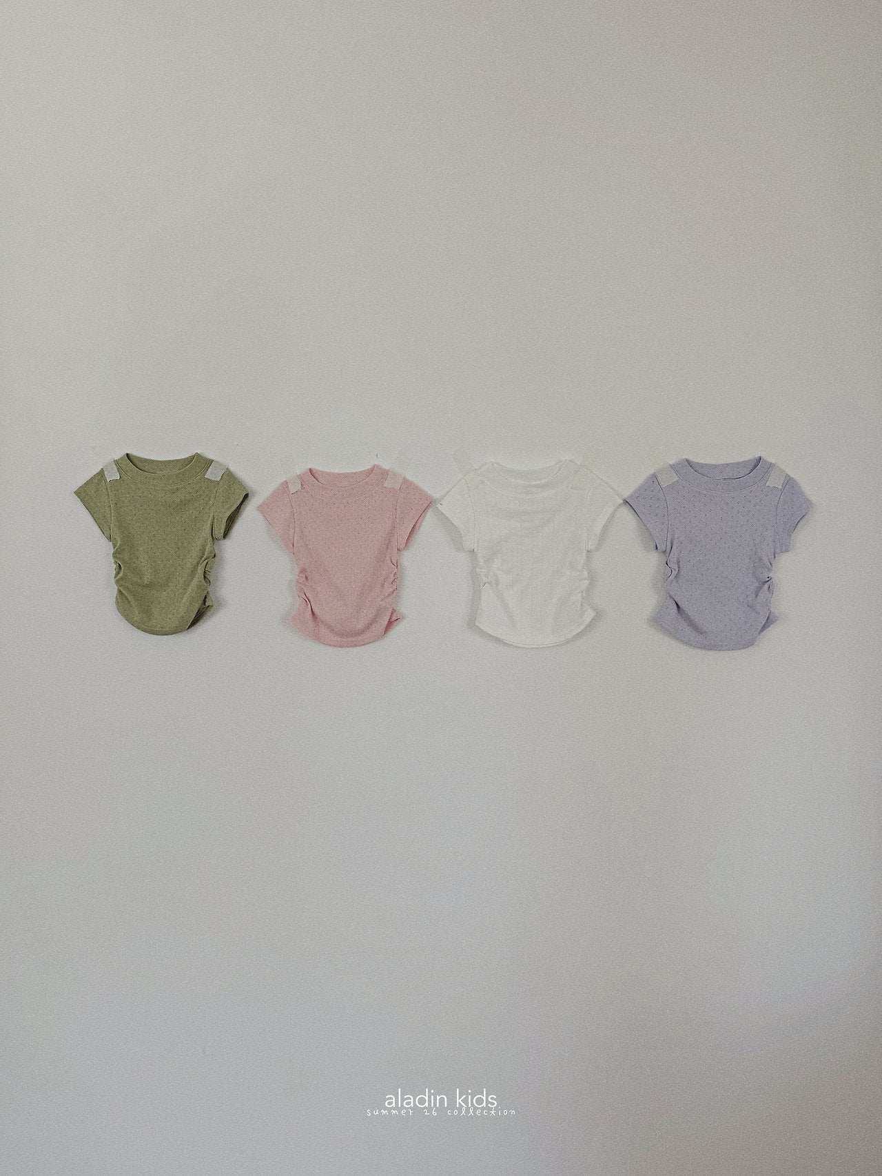 ［aladin］Eyelet shirring tops