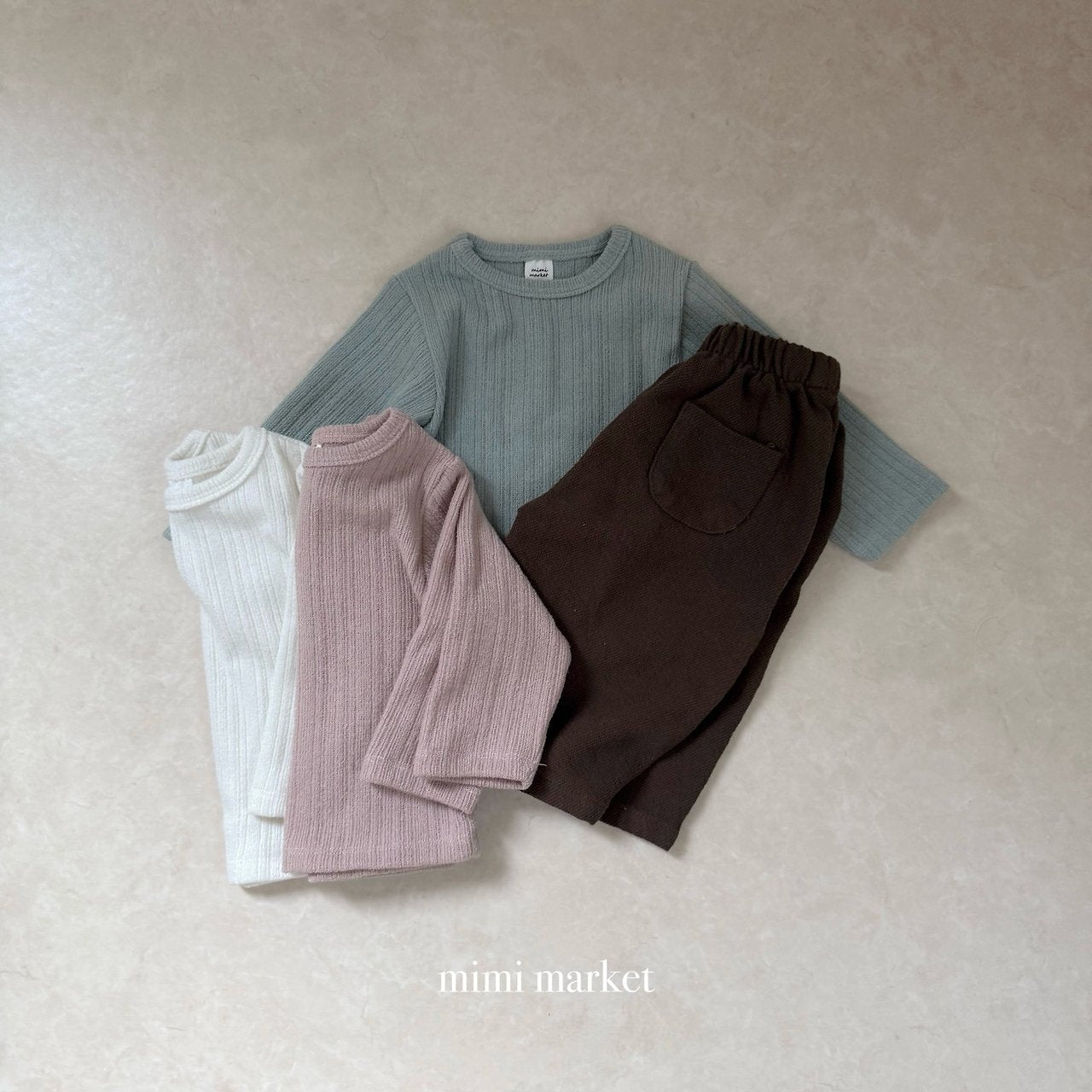 ［mimi market］Hilton rib tee