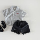 ［Bonito］Couple stripe shirt