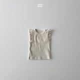 ［LINDO］Ruffle rib tee