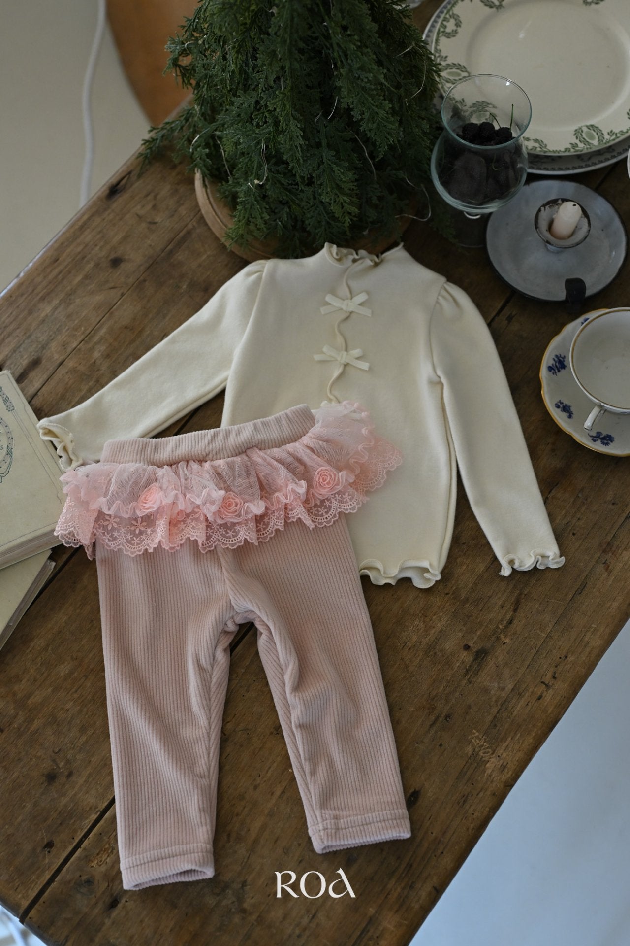 ［ROA］Rose ribbon tops