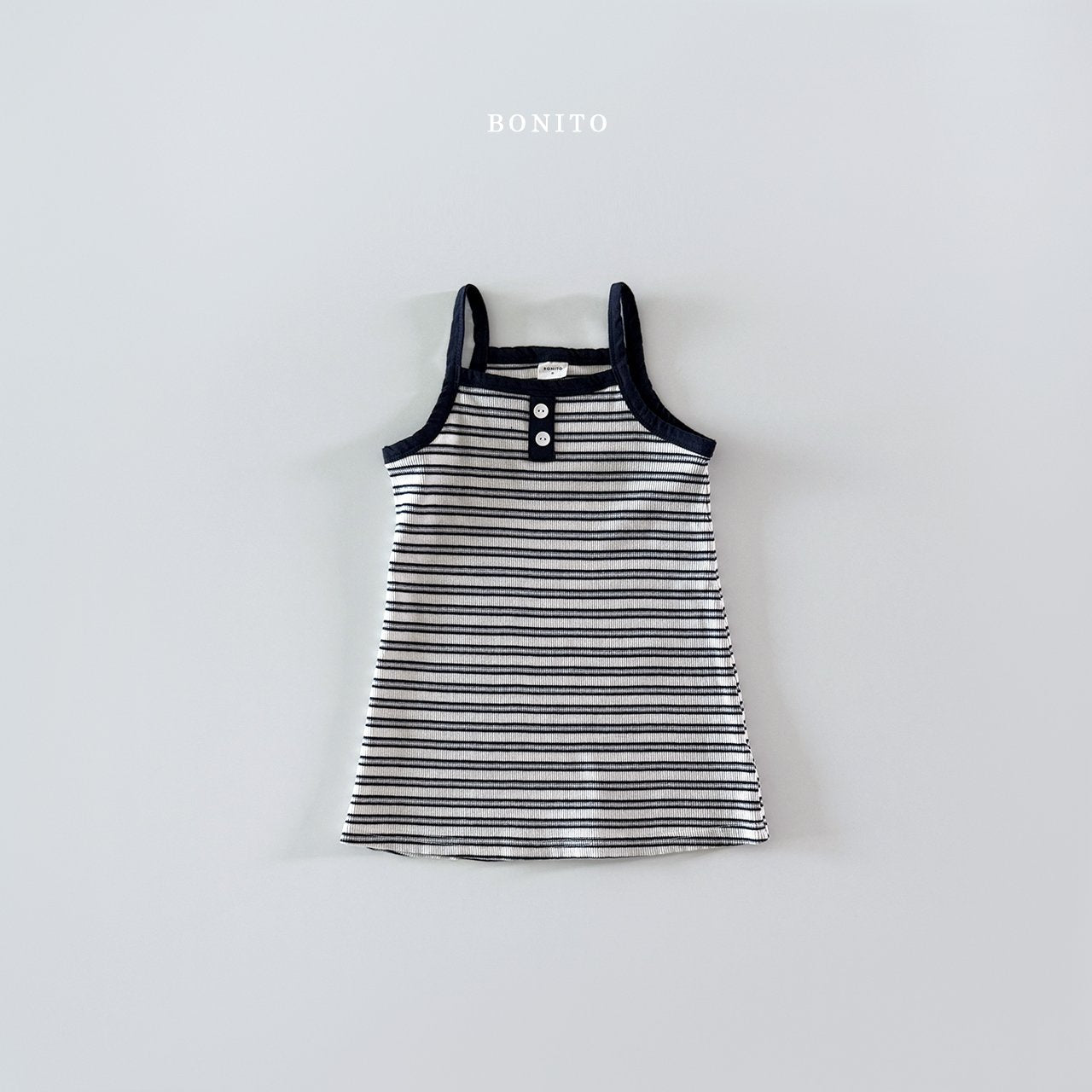 ［Bonito］Stripe sleeveless one-piece