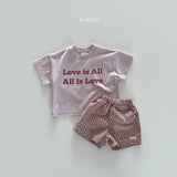 ［Bonito］Love is all tee (baby, kids, adult)